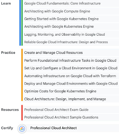Professional Cloud Architect Role